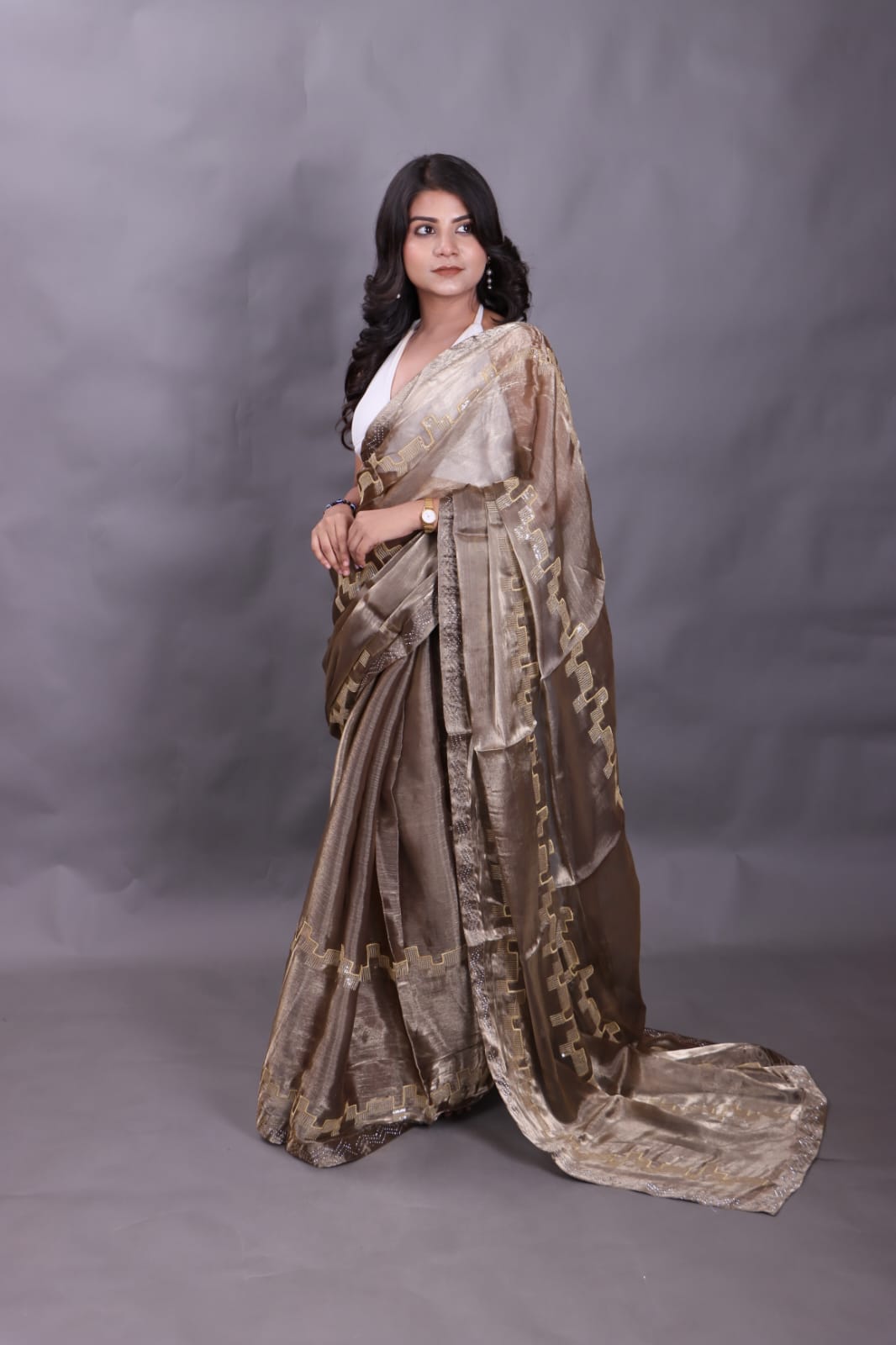 Organza saree